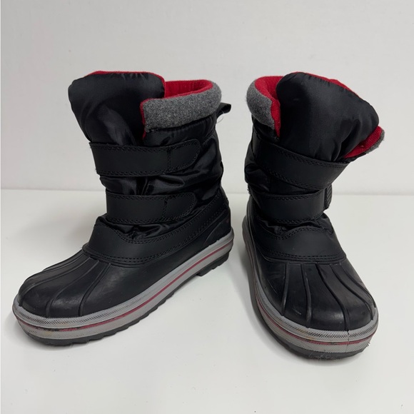 Thermolite Kids Snow Boots Black Size 5 - Picture 1 of 11